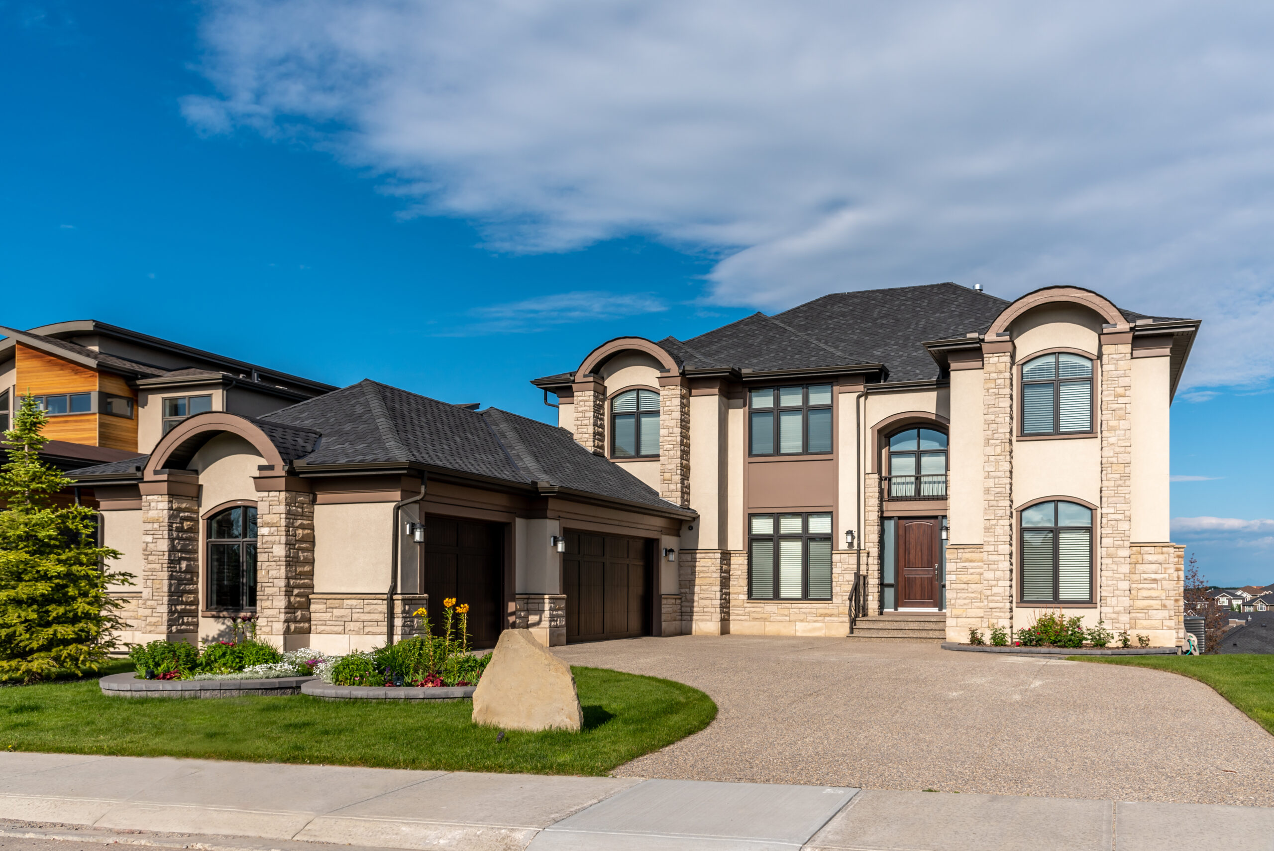Comparison of a one-story and two-story custom home.